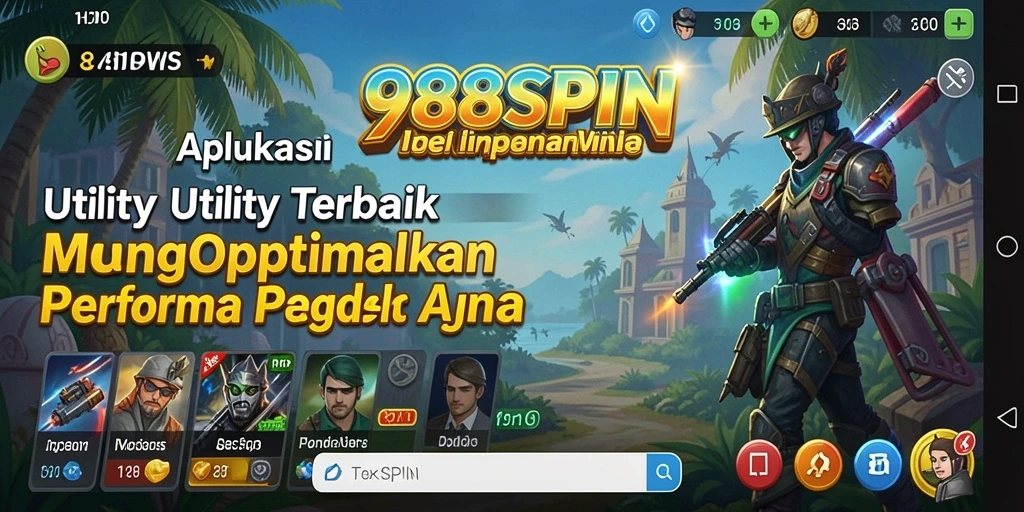 Tampilan antarmuka aplikasi 988SPIN yang intuitif dan menarik.
