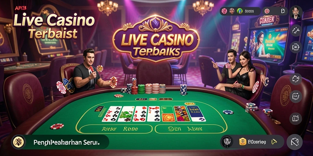Tampilan gameplay Live Casino yang memukau di API33.