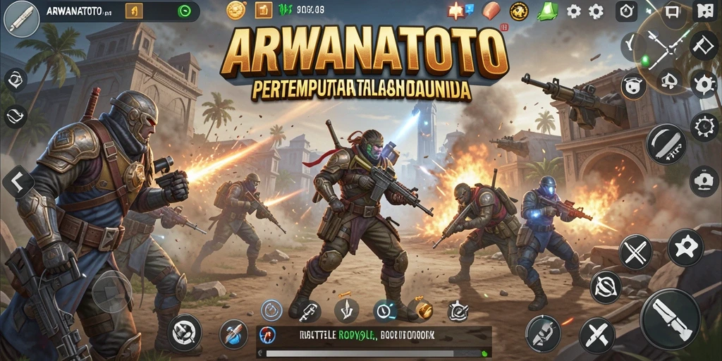 Gambaran gameplay ARWANATOTO yang intens dan seru.