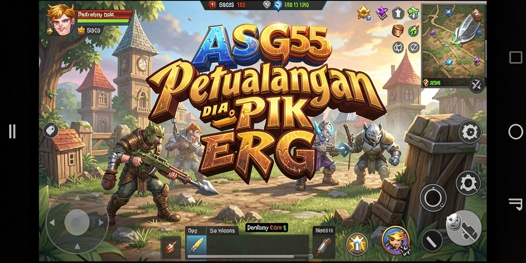Tangkapan layar dari gameplay ASG55 menunjukkan aksi pertempuran yang intens dan grafik yang menakjubkan.
