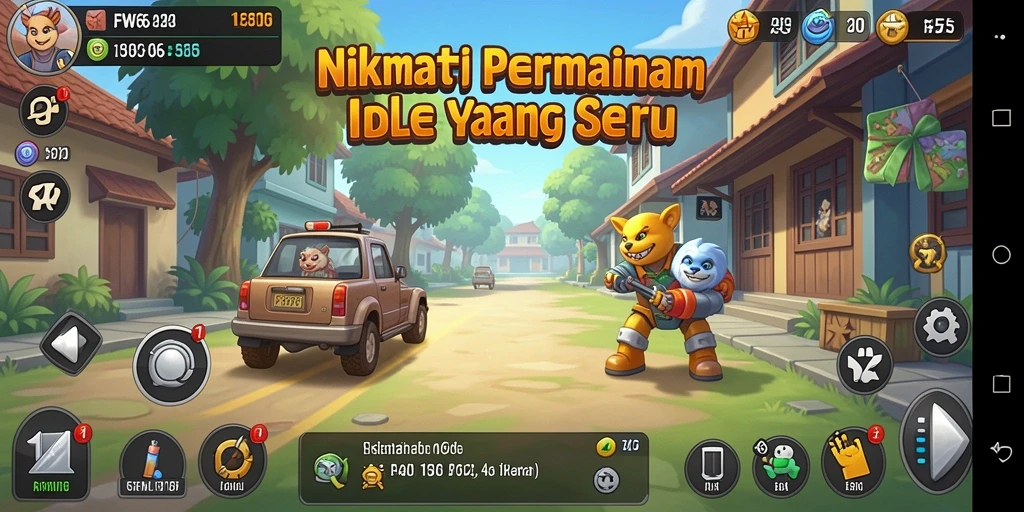 Tampilan gameplay Idle yang mengasyikkan dari FW66.