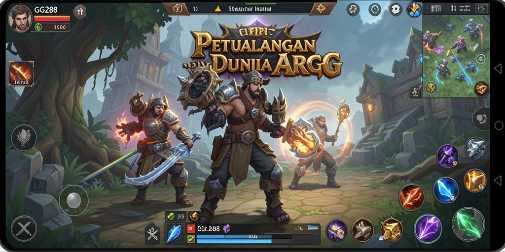 Screenshot gameplay GG288 yang menampilkan aksi seru dalam pertarungan ARPG.