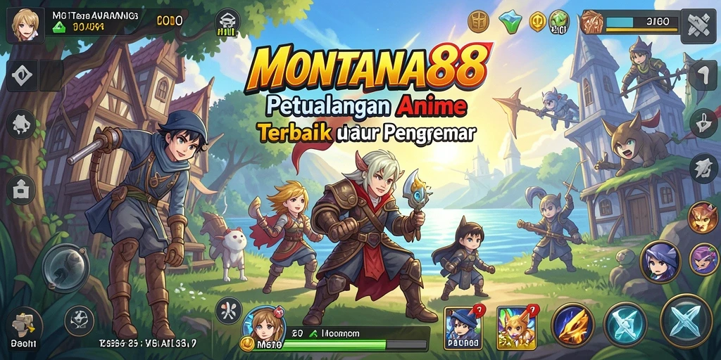 Tangkapan layar dari gameplay MONTANA88 yang penuh aksi anime.