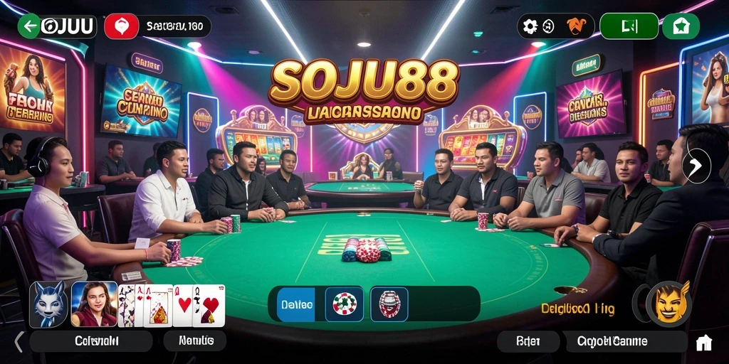 Gameplay Live Casino seru dan menarik di SOJU88.