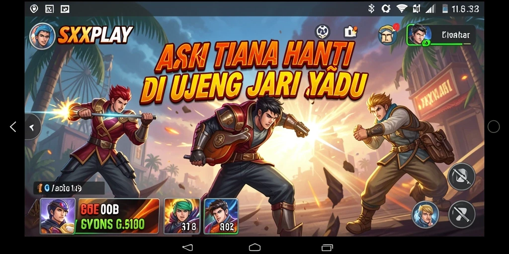 Tampilan gameplay SXXPLAY yang penuh aksi dan dinamis.