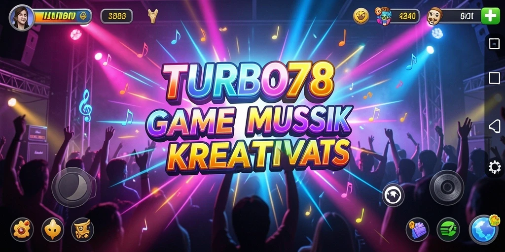 Tampilan gameplay TURBO78 yang penuh warna dan energik.