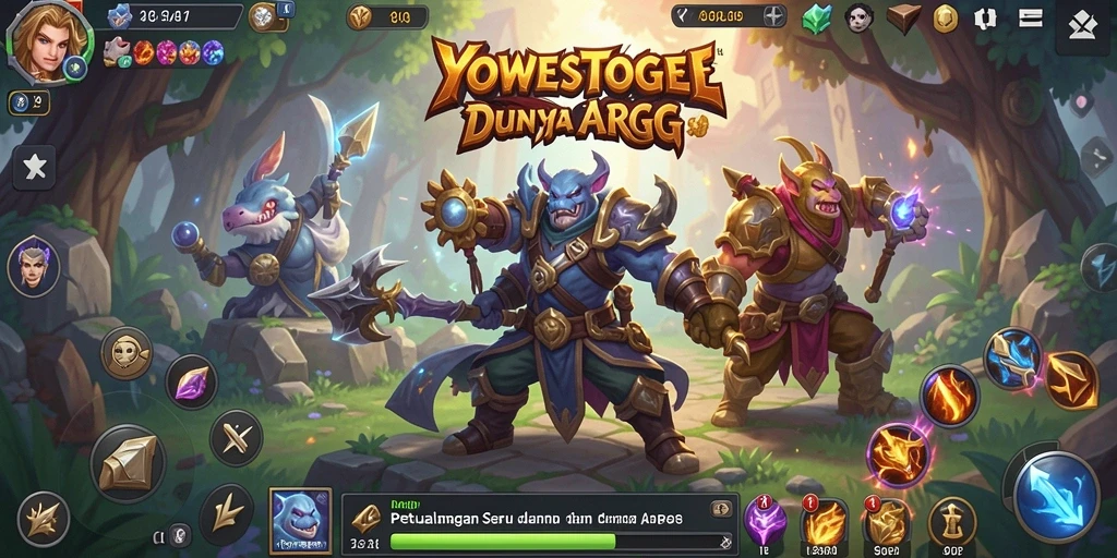 Tampilan gameplay seru dari YOWESTOGEL dengan pertarungan mendebarkan.